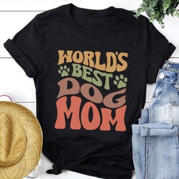 ConanGDesigner Other - World's Best Dog Mom TShirt, Dog Mom Era Tee Shirt, Funny Dog Lover Tees